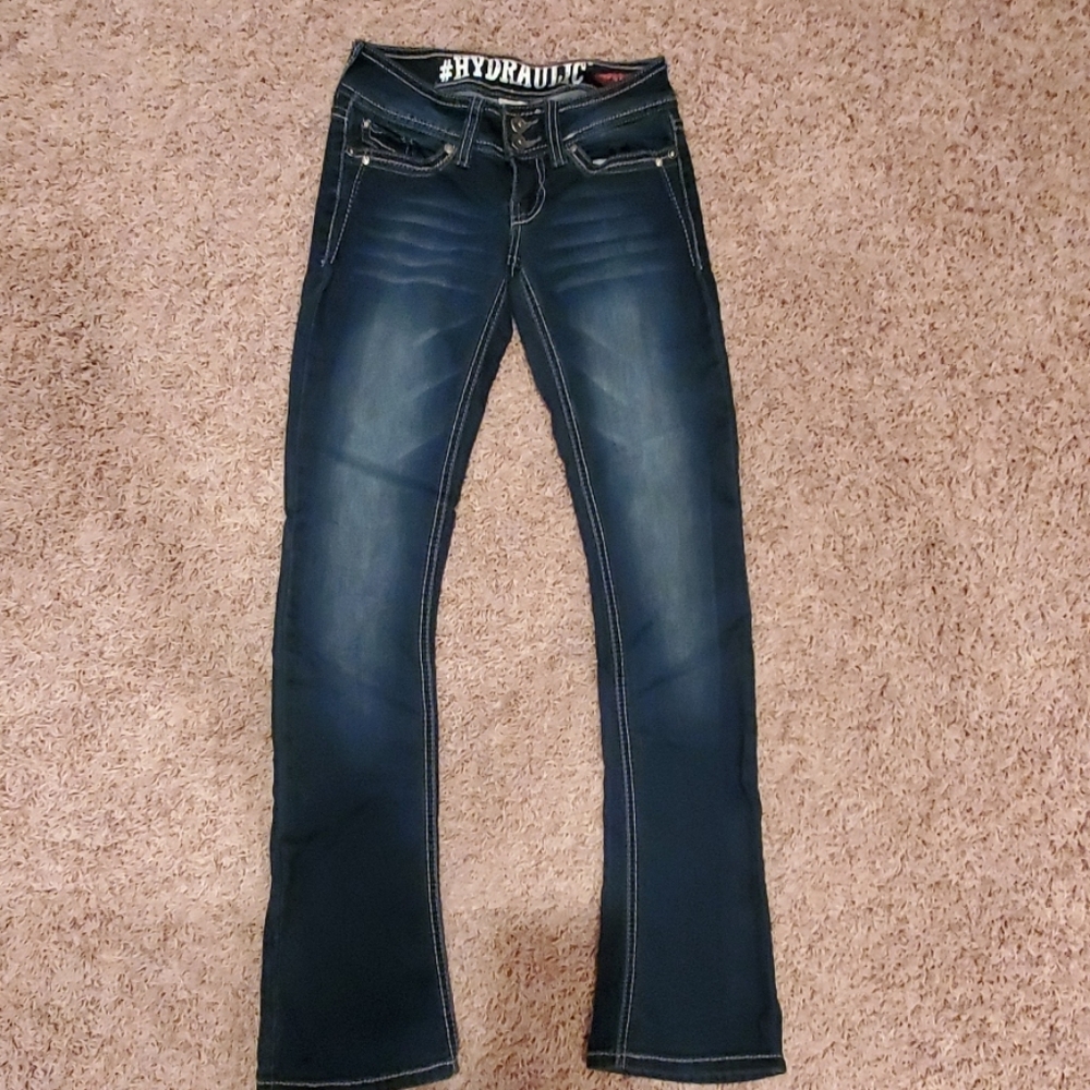 Bootcut bedazzled jeans